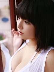 Ai Shinozaki big breasted Asian cutie in a tiny bikini